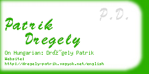 patrik dregely business card